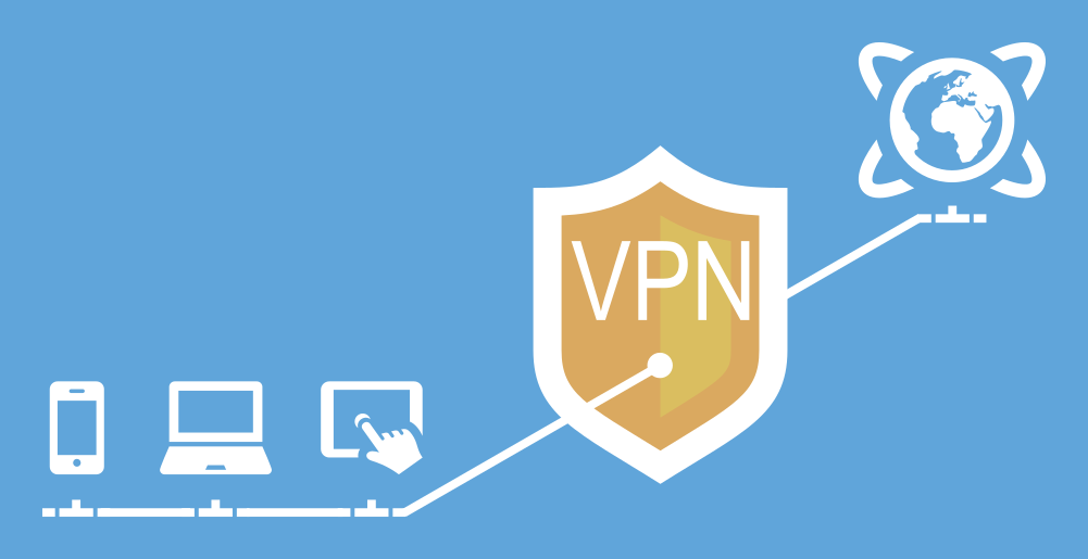 Diagram illustrating a VPN tunnel.